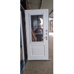 Входная дверь с терморазрывом со стеклом в дом Термо Аляска 3К 