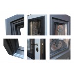 Входные двери со стеклом терморазрыв Аляска | Входные двери в дом 