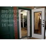 Двери терморазрыв 3К Олимп окно зеленый | Входные двери в дом 