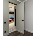 Скрытые двери INVISIBLE BLACK 230 см | Двери скрытого монтажа с черной алюминиевой кромкой 230 см