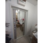 Входная дверь Трендо с Зеркалом Максимум бетон светлый