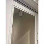 Входная дверь GRAND с зеркалом фацет белый софт