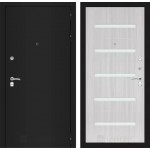 Входная металлическая дверь Classic шагрень черная или медный антик (на выбор) 01 Сандал белый