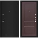 Входная металлическая дверь Classic шагрень черная или медный антик (на выбор) 03 Орех премиум