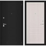 Входная металлическая дверь Classic шагрень черная или медный антик (на выбор) 03 Сандал белый