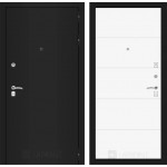 Входная металлическая дверь Classic шагрень черная или медный антик (на выбор) 13 Белый софт