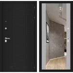 Входная металлическая дверь Classic шагрень черная или медный антик (на выбор) Зеркало Максимум софт грей