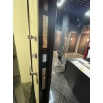 Входная металлическая дверь Classic шагрень черная или медный антик (на выбор) 13 Грей софт