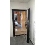 Входная дверь PIANO с зеркалом максимум белый софт