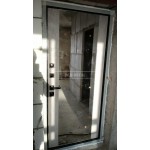 Входная дверь PIANO с зеркалом максимум белый софт