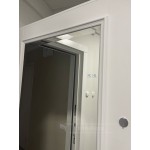 Входная дверь LOFT зеркало с фацетом в багетной рамке