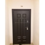 Входные двери в квартиру Гера-2 венге | Смальта 04 белая эмаль патина серебро