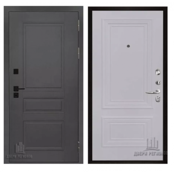 Входные двери Сенатор плюс SOLID коллекция Престиж 1/2 серый шёлк (RAL 7047)