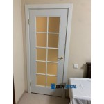 Двери Прованс белая эмаль со стеклом
