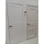Двери КВАДРО-2 белая эмаль