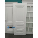Двери Дебют-3 белая эмаль - багетные двери