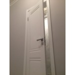 Двери эмалит Parma 1211 белый эмалит со стеклом